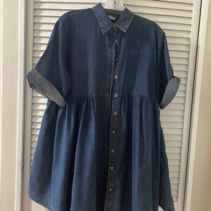 Denim tiered tunic